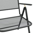 thumbnail image 5 of vidaXL Folding Patio Chairs 4 pcs Expanded Metal Mesh Anthracite, 5 of 18