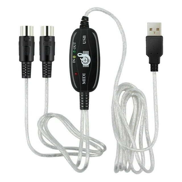 Milaget MIDI to USB Interface Cable Adapter for Keyboard Electronic Drum Music