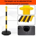 thumbnail image 7 of MIDOQIN 12 Pack Delineator Post with Base, Portable Traffic Delineator Post Cone, Adjustable Cones for Parking Lot with 5.4FT Plastic Chain Outdoor & Indoor, 7 of 7