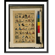 Historic Framed Print, Ryuko eigo zukushi - 3, 17-7/8" x 21-7/8"
