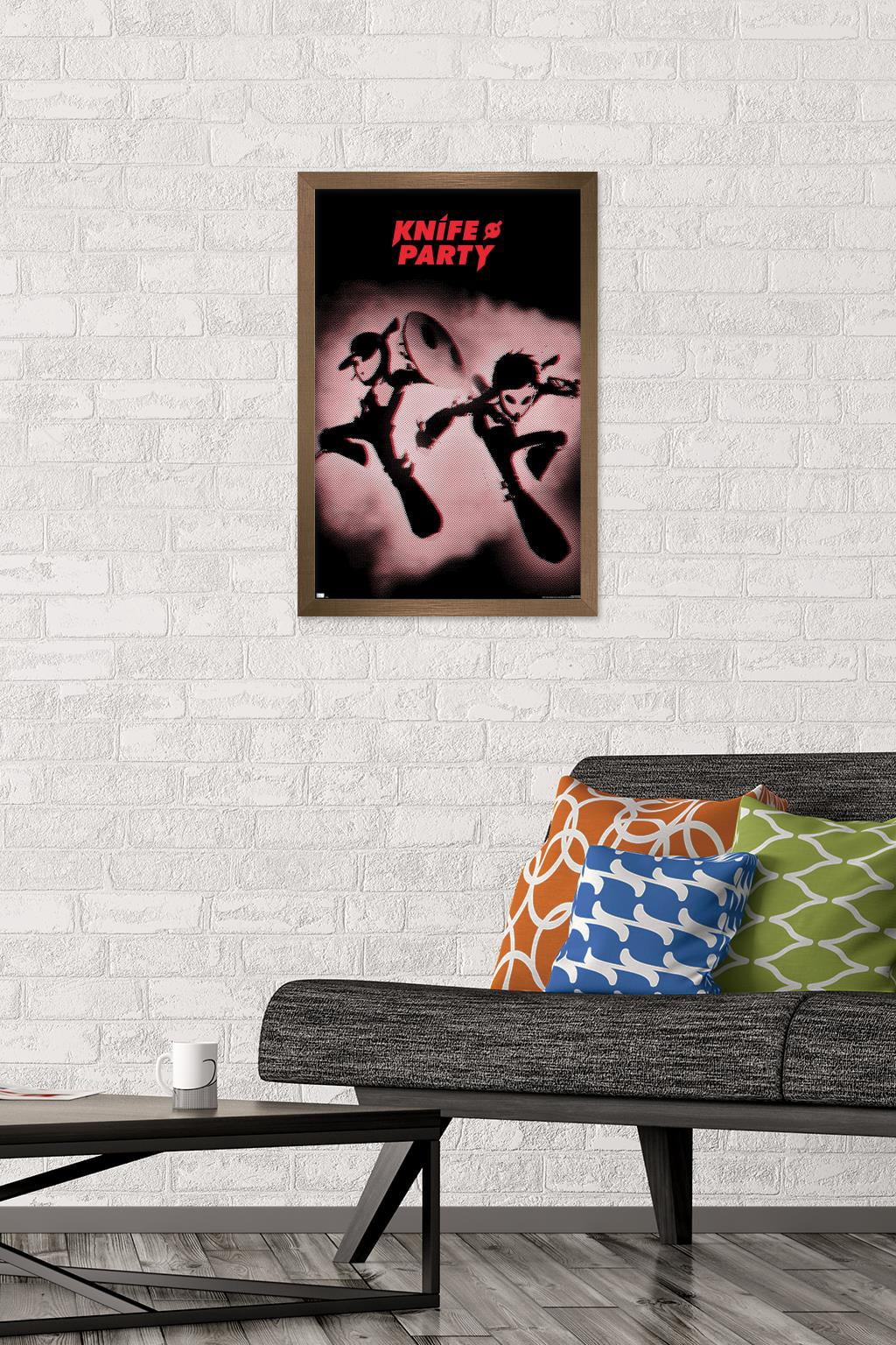Knife Party - Battle Sirens Wall Poster, 14.725" x 22.375", Framed