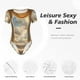 thumbnail image 4 of Fotbe Golden Drapes Pillars Clouds Body de Mujer con Cuello Redondo y Mangas Cortas, Sin Mangas Ajustado, Suave, Cómodo y Básico-Small, 4 of 7