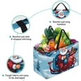 thumbnail image 3 of Christmas sled Large Capacity Foldable Oxford Cloth Decorative Box - Reusable Picnic Basket, Shopping Basket, and Storage Basket, 3 of 7