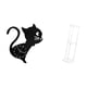 thumbnail image 5 of 1 reloj de pared con diseño de gato, bonito reloj de pared para guardería, sala de juegos, interior, moderno reloj acrílico, creativo, con forma de ga, 5 of 8