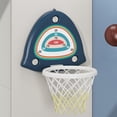 thumbnail image 1 of Tablero de baloncesto CUTICAT con mini pelotas y bomba para interior azul, 1 of 7