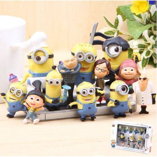 Despicable Me 2 Figure the Minions Mini Figurines Juego de 12 piezas de juguetes Seller Tycoon 60198500