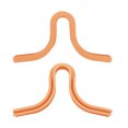 thumbnail image 2 of Sello De Puente Nasal De Silicona Antiniebla Suave De 2 Piezas Para Máscara naranja Sunnimix tira de puente lavable, 2 of 4