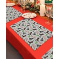 thumbnail image 4 of Christmas Placemats Set of 6 Western Cowboy Boots Christmas Placemats for Dining Table Western Cowboy Boots Cactus Table Mat Winter Holiday Home Party Kitchen Table Decorations, 4 of 6