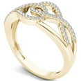 thumbnail image 2 of 1/6ct TW Diamond 10K Yellow Gold Interlocking Loops Fashion ring, 2 of 5