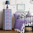 thumbnail image 2 of Sorbus 6-Drawer Fabric Dresser for Kids - Tall Storage Tower, Closet Organizer with Steel Frame & Wood Handles for Nursery, Playroom & Bedroom, Tie-Dye Purple, 2 of 6