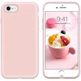 thumbnail image 1 of iPhone SE 2020 Case,iPhone 8 Case,iPhone 7 Case,Liquid Silicone Soft Gel Rubber Full Body Protective Case with Soft Microfiber Cloth Lining Cushion Shockproof Slim Cover for iPhone 7/8/SE 2,Pink Sand, 1 of 8