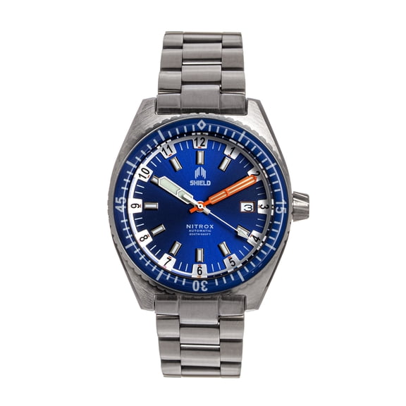 Shield Nitrox Bracelet Watch w/Date - Navy