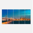 thumbnail image 2 of Skyline de San Francisco la Nuit - Grande Impression sur Toile, 2 of 3