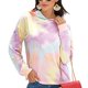 thumbnail image 2 of Women Fashion Hoodie, Breathable Pullover Tie Dye Printed Hoodies Gradient Color For Shopping For Travel ANGGREK No, 2 of 6