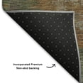 thumbnail image 5 of Addison Rugs Mayfield Premium Machine Washable Transitional Abstract Denim Runner Rug, 2'3" X 7'6" Machine Washable Transitional Abstract Denim Oversized Sherpa Throw Blanket, 5 of 6