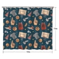 thumbnail image 5 of Blue Basketball Related Items Pattern Shower Curtain 84"x72" ,Bathroom Decorative Shower Curtains Set with 12 Hooks,Modern Waterproof Washable Shower Curtain, 5 of 6