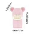 thumbnail image 3 of Adjustable Knit Dog Hat for Large Dogs, Winter Warm & Summer Sun Protection with Brim, Soft Pink Beanie for Medium Large Breed Pets All Season, 3 of 7