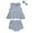 Blue, variant on MuZeFu Girls Dresses Toddler Baby Girls Clothes Bow Dress Top Panties Solid Color Summer Suit