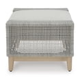 thumbnail image 4 of Signature Design by Ashley Seton Creek Outdoor Ottoman with Cushion, Gray, 4 of 6