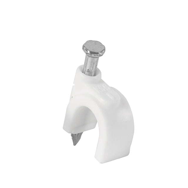 Grapa para cable redondo, 10 mm, blanca, bolsa 500 piezas Volteck Volteck GCU-10BG