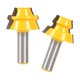 thumbnail image 4 of 2 brocas para enrutador de inglete de 22,5 degree con vástago de 1/2 , con antirretroceso, herramienta de carpintería para kusrkot Conjunto de bits de enrutador, 4 of 6