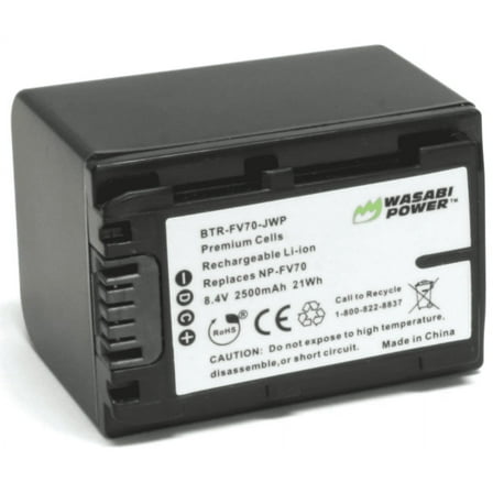 Wasabi Power Battery for Sony NP-FV70