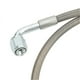 thumbnail image 3 of Turbo Oil Feed Line 4AN 90 Degree Stainless Steel Braided Oil Feed Tube Pipe Hose 36 Inches, 3 of 5