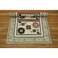 thumbnail image 4 of Casavani Handmade Cotton Area Rug Bohemian Beige Cotton Living Room Carpets 10x14 feet, 4 of 5