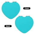 thumbnail image 2 of Kdxio Aqua Pocket Mirror, 1X/2X Travel Makeup Mirror 2-Sided Folding Small Mirror Portable Double-Sided Magnifying Cosmetic Mirror for Gift-Heart Shape, 2 of 9