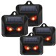 thumbnail image 1 of Repelente solar contra animales salvajes como mapaches, ciervos, zorros, jabalíes, etc. - 4 repelentes efectivos con luz LED roja, 1 of 5