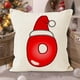 thumbnail image 2 of Hot6sl Liquidación de Ahorros de Verano Funda de Almohada con Letras Navideñas, Funda de Almohada Decorativa para Sofá Festivo, Funda de Cojín con Estampado de Lino, 2 of 4