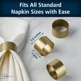 thumbnail image 2 of Mainstays Antique Brass Iron Napkin Rings, 4 Count, 2 of 10