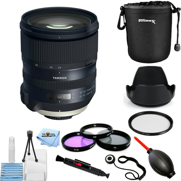 Tamron Sp 24 70mm F 2 8 Di Vc Usd G2 Lens For Nikon F Pro Bundle Walmart Com Walmart Com