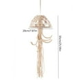 thumbnail image 3 of Jellyfish-Shape Wall Hanging Tapestry Hand Woven Boho-Style Long Tassels Crafts, 3 of 14