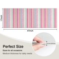 thumbnail image 5 of Pink and Green Striped Pattern Kitchen Rug Mat,Kitchen Runner Rugs Non Skid Washable,Decorative Kitchen Floor Mats for Kitchen,Sink,Laundry,17"X47", 5 of 5