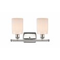 thumbnail image 2 of 516-2W-PN-G341 Innovations Lighting Hadley - 2 Light Bath Vanity In Art Deco Style-9 Inches Tall and 16 Inches Wide-Polished Nickel Finish-Matte White, 2 of 2