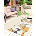 thumbnail image 3 of Outdoor Area Rug Cute Pet Cats Rugs 4x6ft Washable Outdoor Carpets,Washable Outdoor Carpets, Family Animals Cartoon Kittens Carpet Waterproof Large Rugs for Patio Porch, 3 of 8