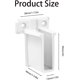 thumbnail image 5 of 12 Pack Wire Shelf End Brackets,Heavy Duty White Plastic Closet Shelves Brackets, 5 of 5