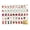 A, variant on 4 Christmas Layer Mahjong Tiles, 160 Pcs Premium Acrylic American Mahjong Set, Christmas Available Clear Engraved Western Game for Adults Home Travel Parties & Social Games