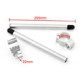 thumbnail image 1 of Universal Motoycycle Clip-On Handlebars For HONDA CBR250R CBR600F 37mm Silver, 1 of 2