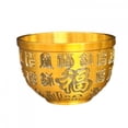 thumbnail image 1 of Contenedor de almacenamiento de cuenco del tesoro de latón, cuenco Bai Fu, regalos, artesanía china tradicional para estudio, escritorio, decoración, 1 of 8