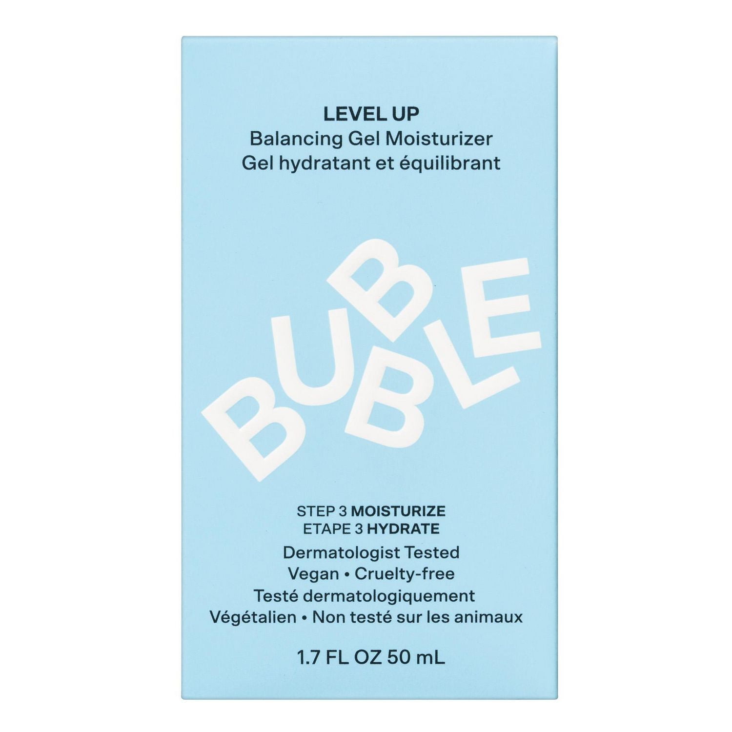 Bubble Skincare Level Up Hydratant équilibrant, peaux normales, grasses et mixtes, 1,7 fl oz Hydratant équilibrant Bubble Level Up