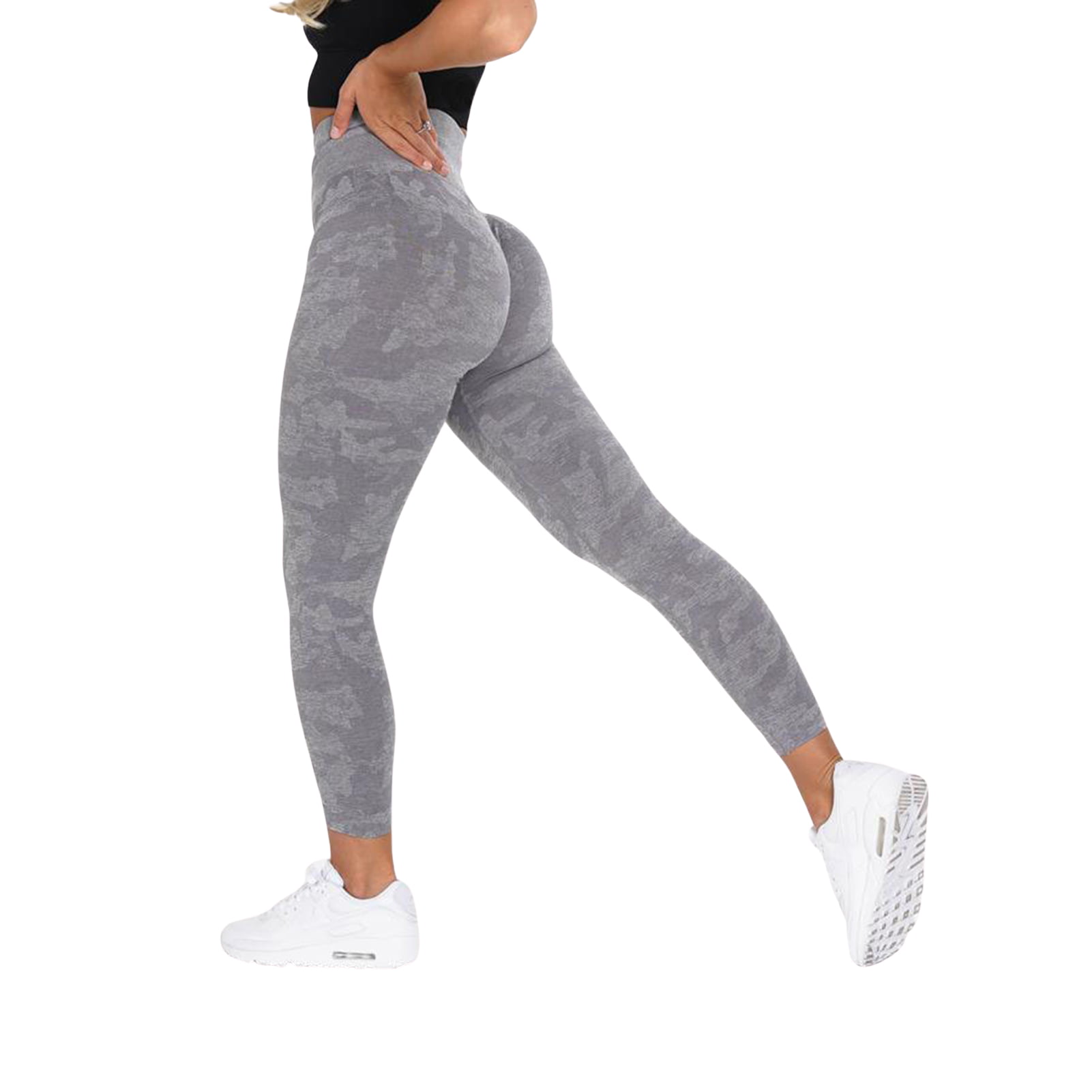 Details about   XS Light Gray High Waist Yoga Pants w/ Pockets Workout Running Fitness for Women 
