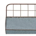 thumbnail image 3 of Galvanized Metal Wall Iron Shelves With Wired Back, Set of 2, Gray- Saltoro Sherpi, 3 of 6