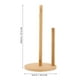 thumbnail image 5 of Soporte para rollos de papel con base de madera, organizador vertical para rollos de papel de cocina., 5 of 7