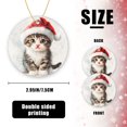 thumbnail image 2 of Funny Christmas Ornament,Funny Christmas Ornament,,Xmas Round Ceramic Pendant, 2 of 6