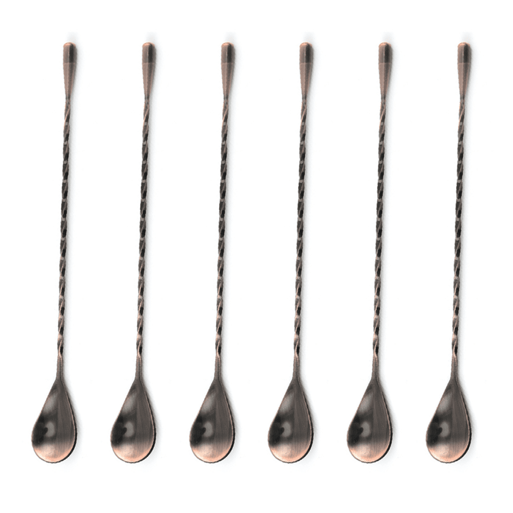 Bar Spoons Stainless Steel Professional Cocktail Mixing Spoon Bar Tool Japanese Style Teardrop