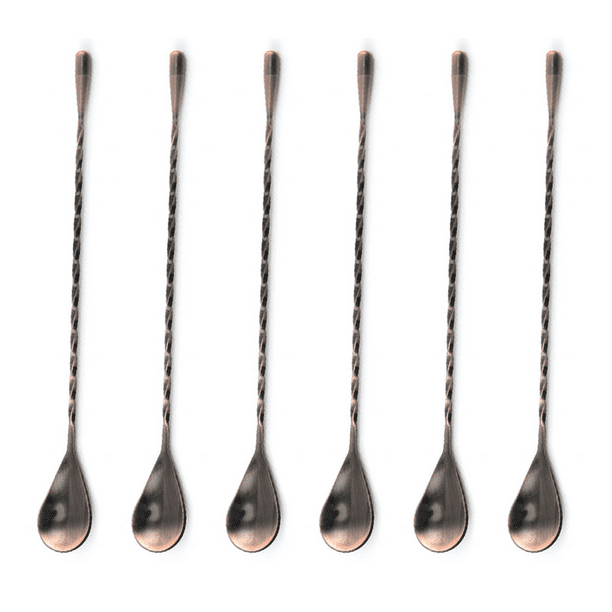 Cucharas de Bar de acero inoxidable, cuchara mezcladora profesional para cócteles, herramienta de barra, lágrima de estilo japonés