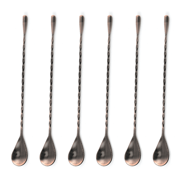 Cucharas de Bar de acero inoxidable, cuchara mezcladora profesional para cócteles, herramienta de barra, lágrima de estilo japonés