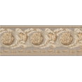 thumbnail image 2 of Belle Or Blanc sur Perle Damassé Victorienne Large Frontière Design Classique, Rouleau 15' x 9'', 2 of 3